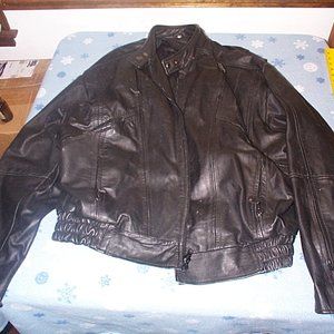 Leather Old Skool Cafe Racing Motorcycle Biker jacket